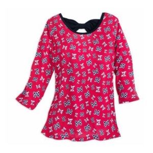 Minnie Mouse Bow Pattern Blouse for Women